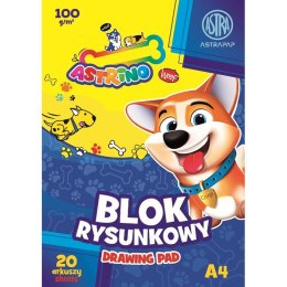 Blok rysunkowy Astra ASTRINO A4 biały 80g 20k (106021011)