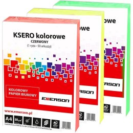 Papier kolorowy kolorowy ciemny zielony, A4 A4 zielony ciemny 80g [mm:] 210x297 Emerson (xem408052)