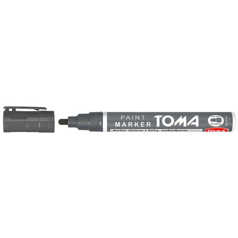 Marker olejowy Toma, szary 2,5mm okrągła końcówka (to-40) Marker olejowy Toma, szary 2,5mm okrągła końcówka (to-40)
