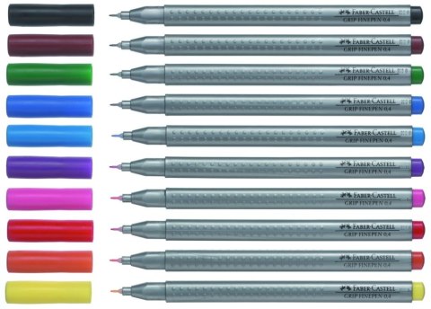 Cienkopis Grip Faber-Castell 0,4mm fioletowy (FC151637)