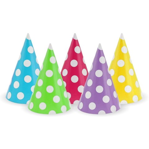 Czapka party Godan groszki mix papier Czapka party Godan groszki mix papier