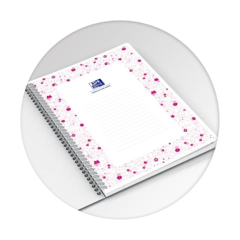 Kołozeszyt (kołobrulion) Oxford Floral B5 120k. 90g krata/tagi (400094955) Kołozeszyt (kołobrulion) Oxford Floral B5 120k. 90g krata/tagi (400094955)