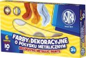 Farby plakatowe Astra metaliczne kolor: mix 10ml 6 kolor. (83411900)