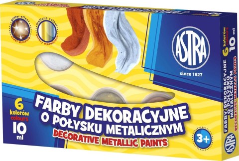 Farby plakatowe Astra metaliczne kolor: mix 10ml 6 kolor. (83411900) Farby plakatowe Astra metaliczne kolor: mix 10ml 6 kolor. (83411900)