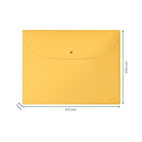 Teczka plastikowa na zatrzask Cosy A4 żółta Leitz (47090019) Teczka plastikowa na zatrzask Cosy A4 żółta Leitz (47090019)