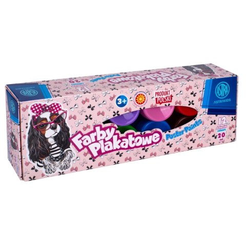 Farby plakatowe Astra pieski kolor: mix 20ml 12 kolor. (303221008) Farby plakatowe Astra pieski kolor: mix 20ml 12 kolor. (303221008)