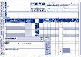 Druk samokopiujący Faktura VAT korygująca netto pełna A5 A5 80k. Michalczyk i Prokop (107-3E)