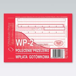 Druk samokopiujący Polecenie przelewu/wpłata gotówkowa 2-odc. A6 80k. Michalczyk i Prokop (449-5M)