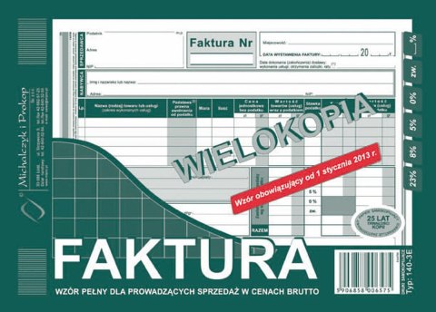 Druk samokopiujący Michalczyk i Prokop S wiel. A5 80k. (140-3E) Druk samokopiujący Michalczyk i Prokop S wiel. A5 80k. (140-3E)