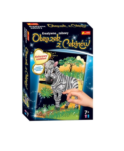 Cekiny Ranok Creative CEKINOWY OBRAZEK ZEBRA mix (21983) Cekiny Ranok Creative CEKINOWY OBRAZEK ZEBRA mix (21983)