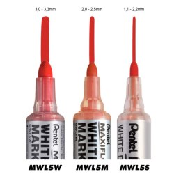 Marker suchościeralny Pentel, zielone 3-3,3mm okrągła końcówka (MWL5W-DX)