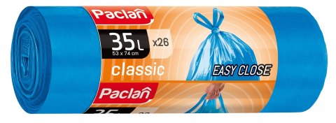 Worek na śmieci Paclan kolor: niebieski 35L 26 szt (137300) Worek na śmieci Paclan kolor: niebieski 35L 26 szt (137300)
