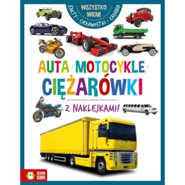 Książeczka edukacyjna Zielona Sowa Wszystko wiem! Auta, motocykle, ciężarówki