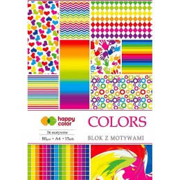 Zeszyt papierów kolorowych Happy Color A4 80g 15k (HA 3808 2030-C)