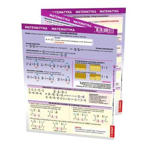 Książeczka edukacyjna maxi ściąga matematyka Demart