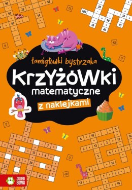 Książeczka edukacyjna Zielona Sowa Łamigłówki bystrzaka Krzyżowki matematyczne!