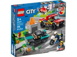 Klocki konstrukcyjne Lego City akcja strażacka i policyjna (60319)