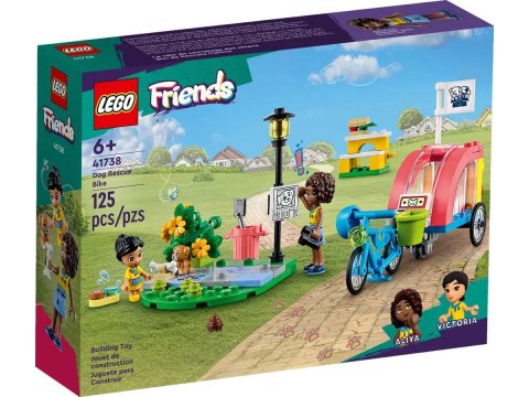 Klocki konstrukcyjne Lego Friends rower do ratowania psów (41738)