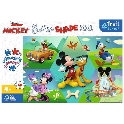 Puzzle Trefl Disney Standard XXL Z Mikim zawsze jest wesoło 60 el. (50014) Puzzle Trefl Disney Standard XXL Z Mikim zawsze jest wesoło 60 el. (50014)