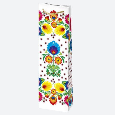 Torba prezentowa butelkowa [mm:] 120x400x 90 Pol-mak (T12)
