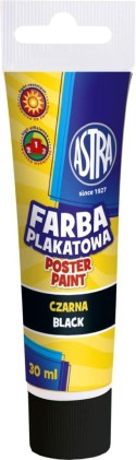 Farby plakatowe Astra kolor: czarny 30ml 1 kolor.