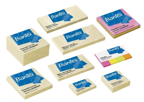 Notes samoprzylepny (karteczki) mix 160k [mm:] 20x50 Bantex (400086402)