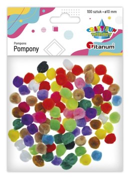 Pompony Titanum Craft-Fun Series akrylowe mix 100 szt (20TH1020-5)