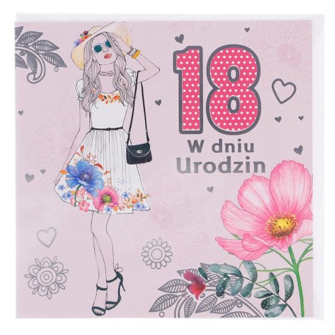 Kartka składana 18-TKA [mm:] 150x150 Pol-mak (LKW_18_324)