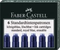 Naboje krótkie niebieski ciemny Faber Castell (185506)