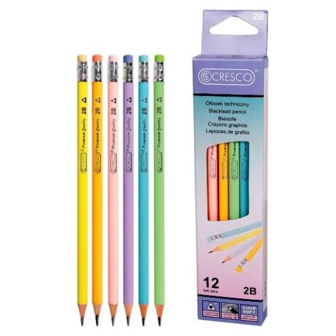 Ołówek Cresco trójkątny 5907464218086 2B Ołówek Cresco trójkątny 5907464218086 2B