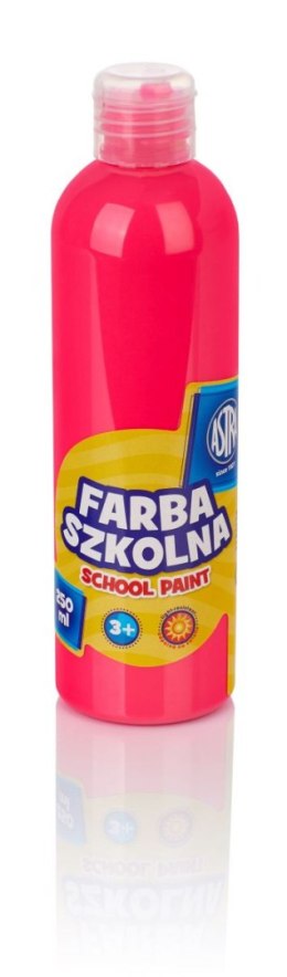 Farby plakatowe Astra szkolne kolor: różowy 250ml 1 kolor.