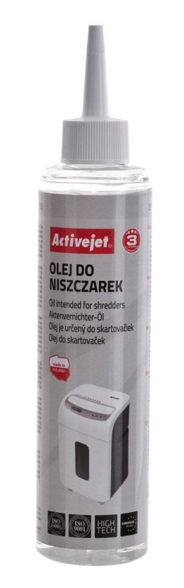 Olej do niszczarek 250ml Activejet (BIUACJNME0002)