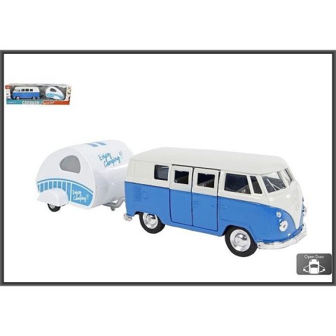 Samochód Hipo VW bus T1 1963 z przyczepką 21cm (540371)