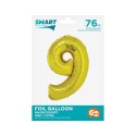 Balon foliowy Godan Smart cyfra 9 złota 76cm (CH-SZL9)