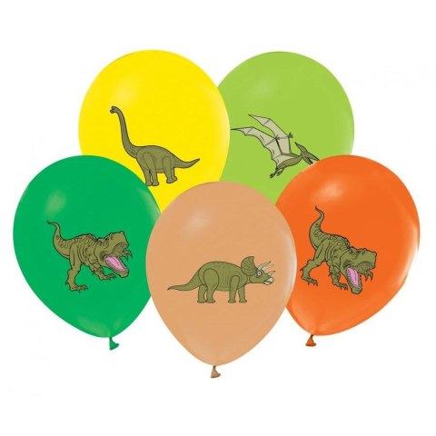 Balon gumowy Godan dinozaury mix 12cal (GZ-DIN5)