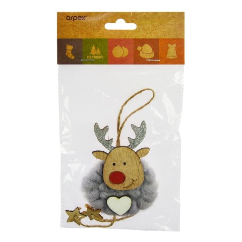 Zawieszka Arpex drewniana z wełną (BD8093) Zawieszka Arpex drewniana z wełną (BD8093)
