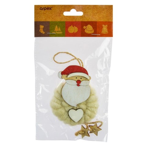 Zawieszka Arpex drewniana z wełną (BD8093) Zawieszka Arpex drewniana z wełną (BD8093)