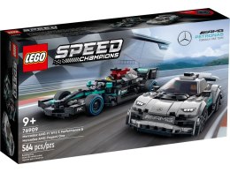 Klocki konstrukcyjne Lego Speed Champions Mercedes-AMG F1 W12 E Performance i Mercedes-AMG ONE (76909)