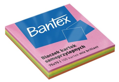 Notes samoprzylepny Bantex mix 100k [mm:] 75x75 (400086389)