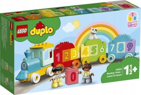 Klocki konstrukcyjne Lego Duplo pociąg z cyferkami - nauka liczenia (10954)