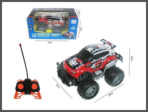 Samochód Hipo Monster Truck sterowany radiem 2-kolory (H13178)