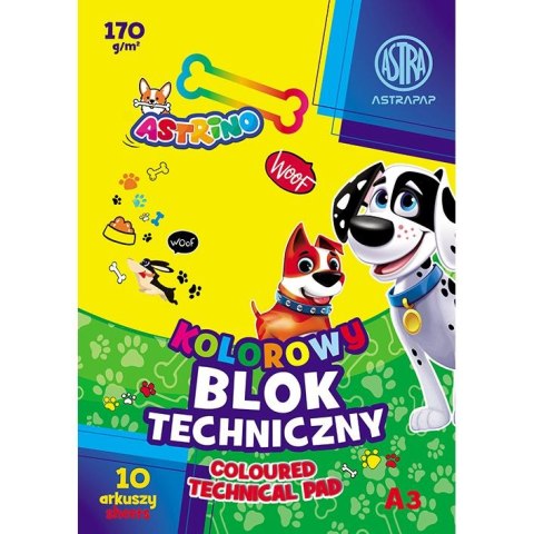 Blok techniczny Astrapap Astrino ASTRAPAP A3 mix 170g 10k (106021015) Blok techniczny Astrapap Astrino ASTRAPAP A3 mix 170g 10k (106021015)