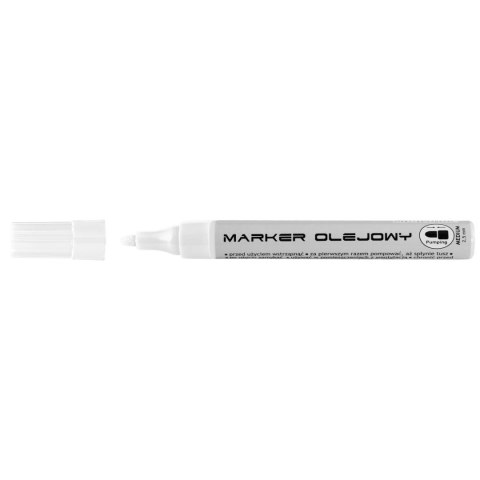 Marker olejowy Toma 420, biały 2,5mm okrągła końcówka (TO-420) Marker olejowy Toma 420, biały 2,5mm okrągła końcówka (TO-420)