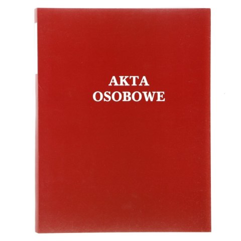 Teczka do akt osobowych ABCD niezadrukowana A4 czerwona karton 250g [mm:] 230x310 Warta (021824-339-006)