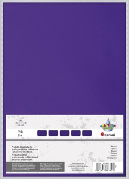 Filc Titanum Craft-Fun Series A4 kolor: fioletowy 10 ark. (058)