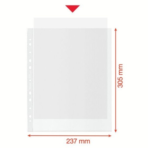 Koszulki na dokumenty Esselte Recycled Maxi groszkowa A4 kolor: bezbarwny typu U 70 mic. (627494) Koszulki na dokumenty Esselte Recycled Maxi groszkowa A4 kolor: bezbarwny typu U 70 mic. (627494)