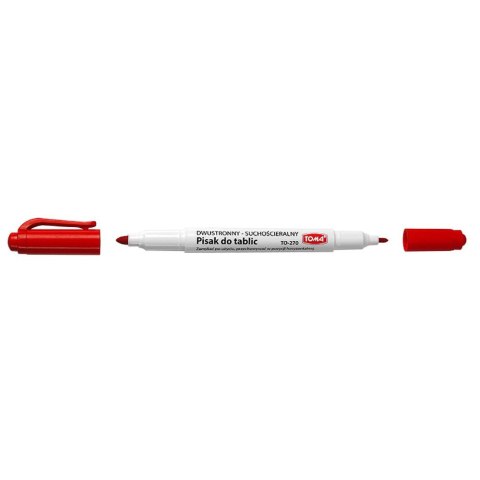 Marker suchościeralny Toma, czerwony mix końcówka Marker suchościeralny Toma, czerwony mix końcówka
