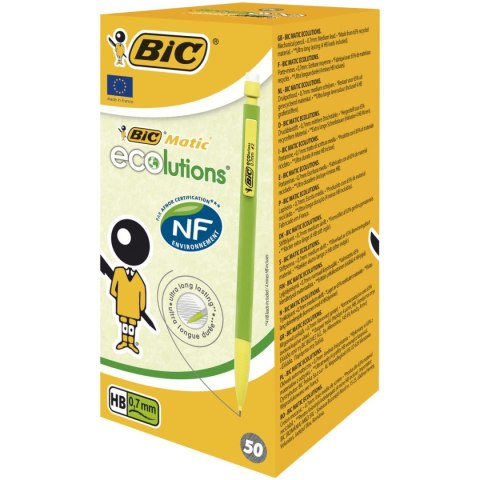 Ołówek automatyczny Bic Matic Classic Ecolutions 0,7mm (8877191) Ołówek automatyczny Bic Matic Classic Ecolutions 0,7mm (8877191)
