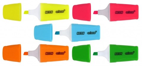 Zakreślacz Cricco mini neon 80 szt, mix (CR390PB80) Zakreślacz Cricco mini neon 80 szt, mix (CR390PB80)