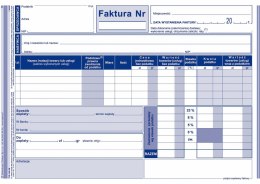 Druk samokopiujący Faktura VAT netto pełna A5 80k. Michalczyk i Prokop (100-3E)